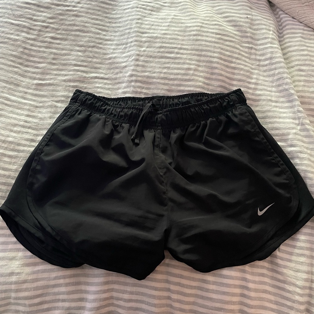 Nike Women's Dri Fit Mid Rise 3” Brief Lined Black Shorts
